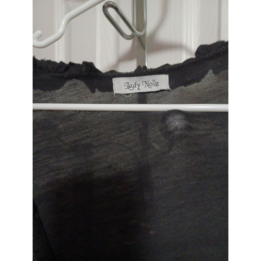 Womens black dress with design - Picture 4 of 5